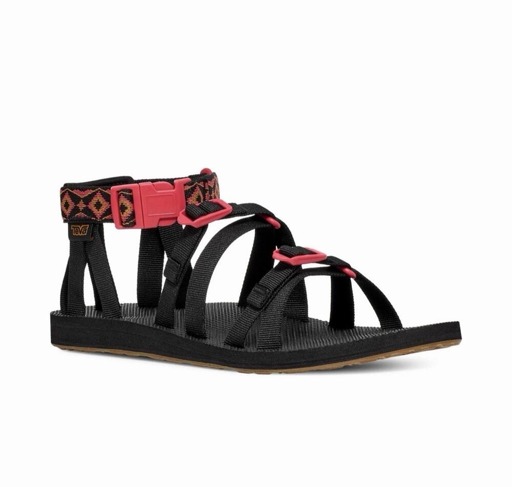 TEVA Mens Original Alp Revive Sandals US Size 10 EU 43 Archival Revival Black